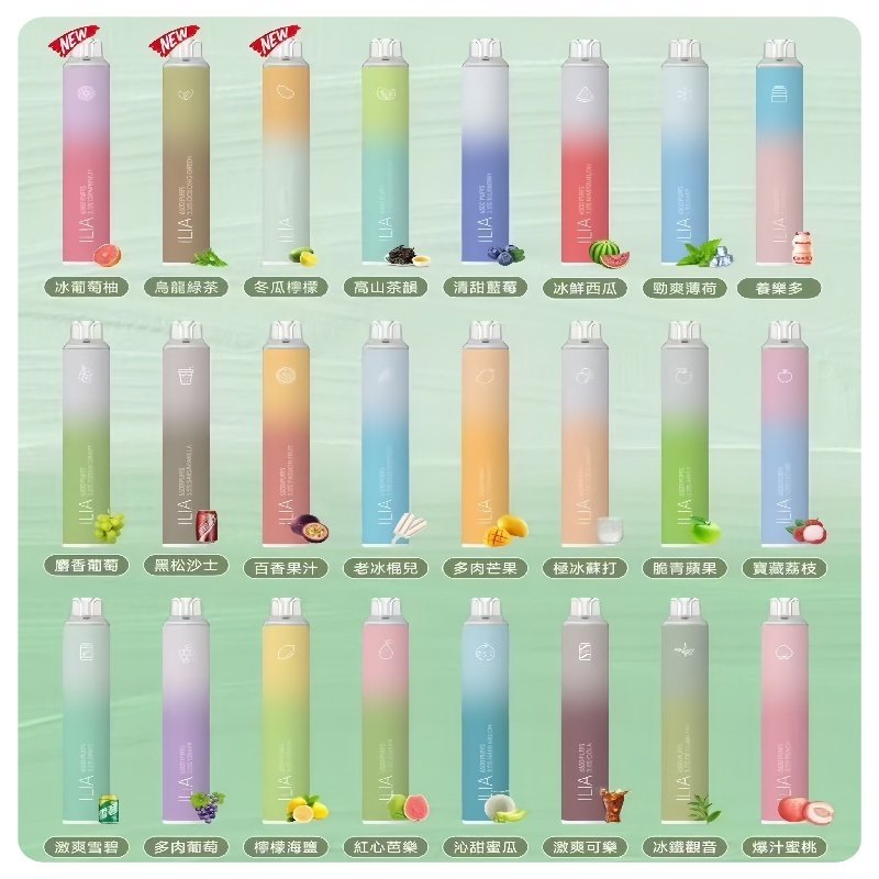 ILIA BAR 4哩啞四代一次性大容量6500口拋棄式電子煙:圖片 2